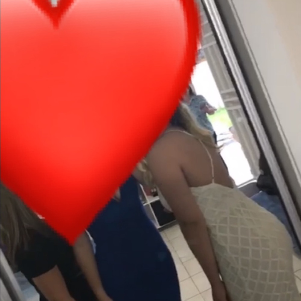 White prom dress